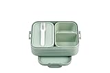 Mepal Brotdose Midi - Brotdose mit Bento Box - Für 2 Sandwiches oder 4 Brotscheiben - Lunchbox für kleine Snacks & Reste -...