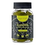 Hanföl Kapseln - hochdosiert & kaltgepresst | Cannabis Sativa | echte 1000mg je Kapsel | Laborgeprüft | pflanzliche Omega 3...