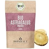 HOFKRAUT BIO Astragaluswurzel Pulver 500g | Tragant-Wurzelpulver | Reines und 100% natürliches Tragacantha Membranaceus...