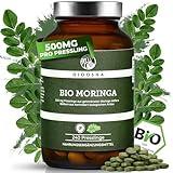 QIDOSHA® Bio Moringa oleifera Presslinge hochdosiert, 240 Stk im Apothekerglas, 2000mg je Tagesportion, 100% naturrein und...