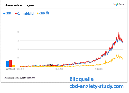 CBD-Studie Googletrend Nachfrage CBD-Öl