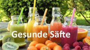 Fruchtsaft zu Hause frischer Saft aus dem Entsafter